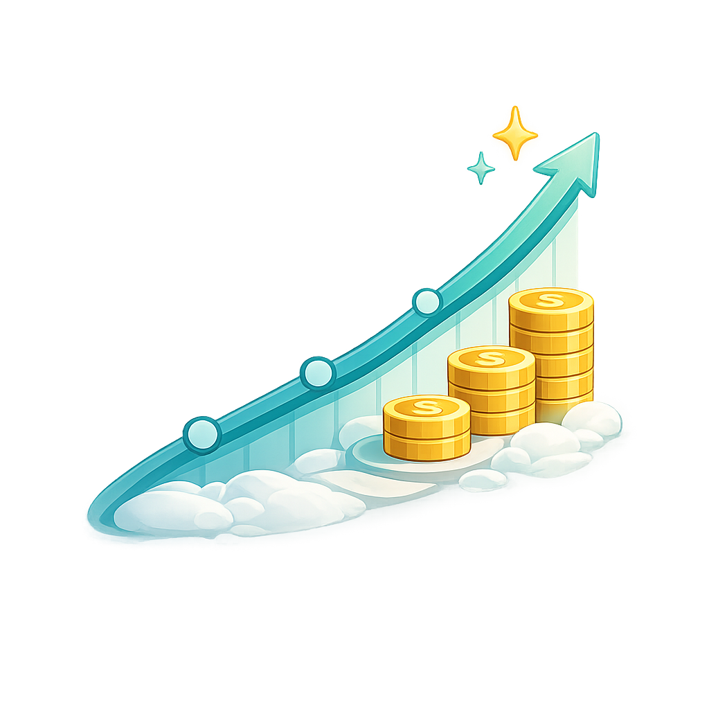 Investments shown alongside a complete Clover net worth view